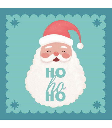 Servilletas 33 x 33 cm Santa Ho Ho Xmas