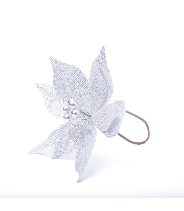 Adorno Estrella Federal Plateada 22 cm Alparamis A24-4056S