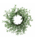 Corona Navideña de Hojas Verdes con Perlas 51 cm Alparamis