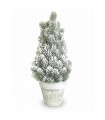 Árbol de Navidad Nevado en Maceta 49 cm Alparamis