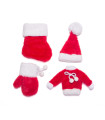 Adorno de Prendas Navideñas Surtidas Rojas Alparamis