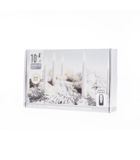 Vela LED blanca x 10 Alparamis