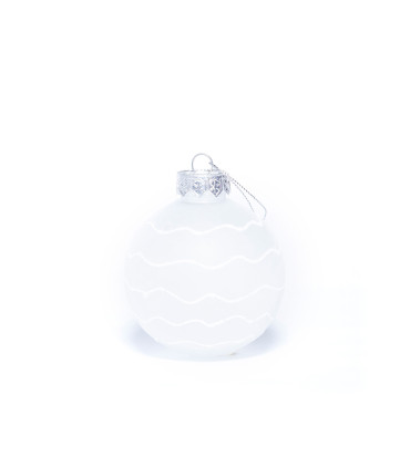 Bola Plástica Con Detalles Blancos 8 Cm  Alparamis