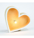 Lámpara Corazón de Madera 20 cm