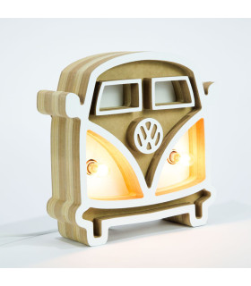 Lámpara Combi de Madera 30 cm