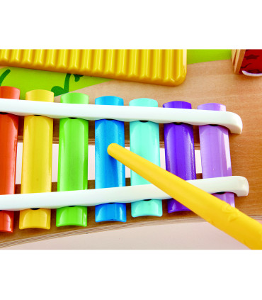 Estación Musical 5 en 1 Hape Instrumentos de Juguete