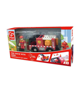Camión de Bomberos de Juguete con Sirena Hape