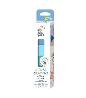 Crayones Bellota Cubo y Cuentas Haku Yoka x 6 20 Pz en 6 Diseños con Exhibidor