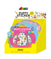 Puffy 3D Stickers 24 Pz en 4 Diseños con Exhibidor Avenir