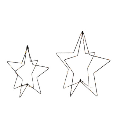 Adorno Estrella 3D con Luz LED 30 cm Alparamis