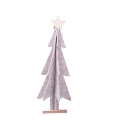 Adorno de Pino Navideño de Tela Fieltro 32 cm Alparamis