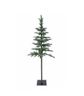Árbol de Navidad con Base de Madera 120 cm Alparamis
