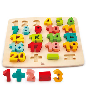 Rompecabezas Numérico y Matemático de Madera Hape