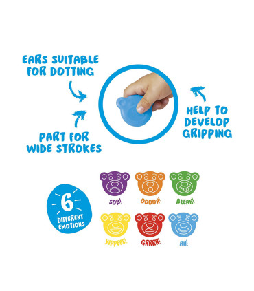 Crayones Teddy Baby Carioca x 6