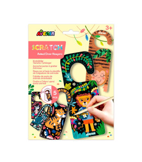 Scratch Art Señaladores 24 Pz en 2 Diseños con Exhibidor Avenir