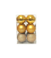 Bolas Doradas de 6 cm x 12 Alparamis