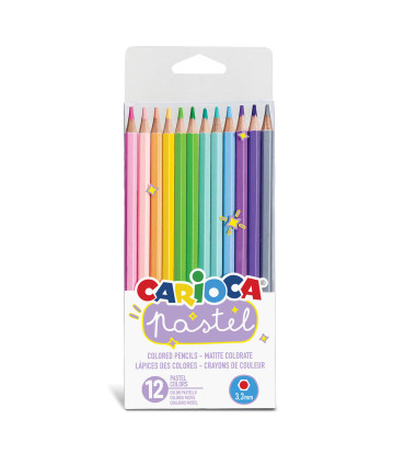 Lápices Colores Pastel Carioca x 12