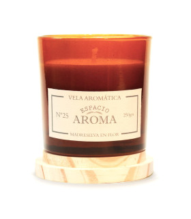 Vela de Soja 250 g Línea Botánica Madreselva en Flor Espacio Aroma