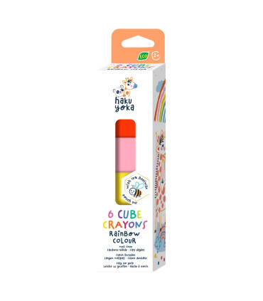 Crayones Bellota Cubo y Cuentas Haku Yoka x 6 20 Pz en 6 Diseños con Exhibidor