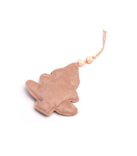 Adornos Navideños Colgantes de Tela 17 cm x 2 Beige Alparamis