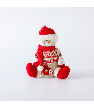 Adorno de Snowman Sentado 19 cm Alparamis