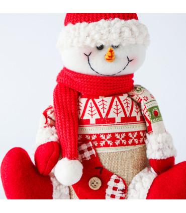 Adorno de Snowman Sentado 19 cm Alparamis