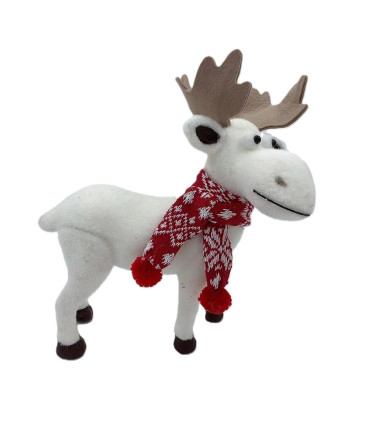 Adorno Alce con Bufanda 42x32 cm Alparamis