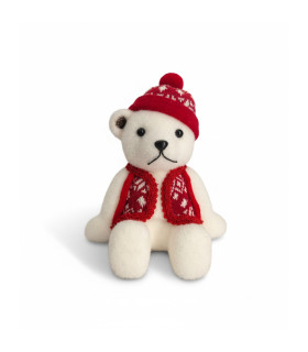 Adorno Oso con Chaleco 18x19 cm Alparamis