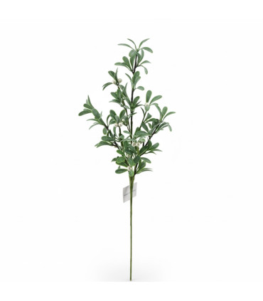 Rama de Hojas Verdes con Perlas 61 cm Alparamis