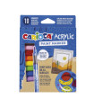 Marcadores Acrylic Punta Pincel Carioca x 10