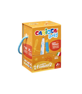 Marcadores Baby Carioca x 24 Hard Box