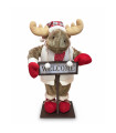 Figura de Reno con Cartel 90 cm Alparamis