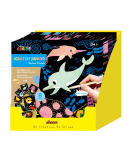Scratch Junior 20 Pz en 4 Diseños con Exhibidor Avenir