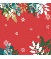 Servilletas 33 x 33 cm Merry Holly Xmas