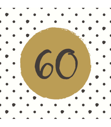 Servilletas 33 x 33 cm 60th Birthday