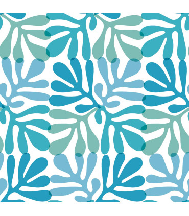 Servilletas 33 x 33 cm Coral Pattern Blue