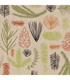 Servilletas Recicladas 33 x 33 cm Forest Finds