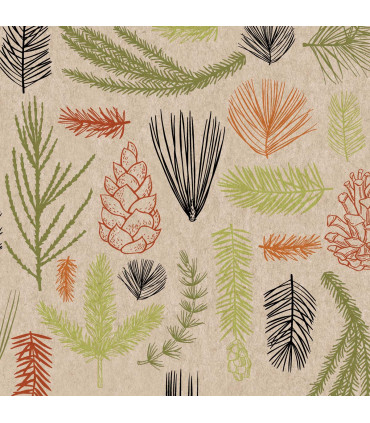 Servilletas Recicladas 33 x 33 cm Forest Finds