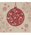 Servilletas Recicladas 24 x 24 cm Baubles Xmas