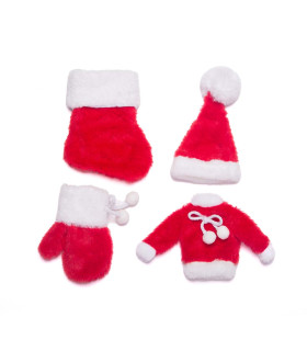 Adorno de Prendas Navideñas Surtidas Rojas Alparamis