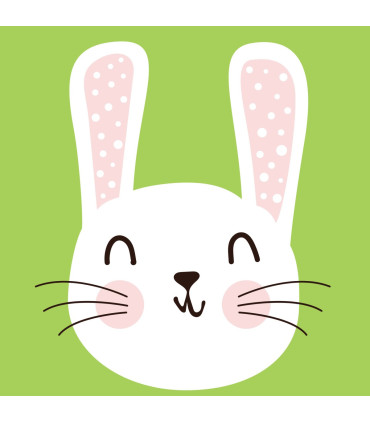Servilletas 33x33 Cute Bunny