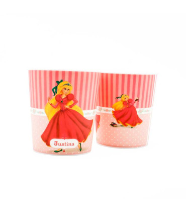 Vaso plástico de Justina