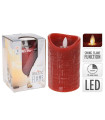 Vela LED a Batería Roja 7.5 x 12.5 cm Alparamis