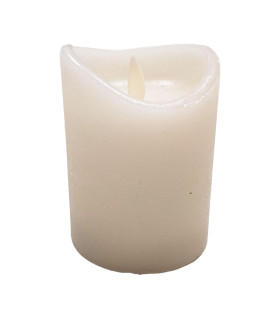 Vela LED a Batería Marfil 7.5 x 10 cm Alparamis