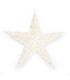 Estrella de Papel blanca y dorada con LED 60 cm Alparamis
