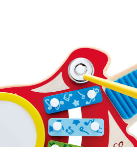 Guitarra 6 en 1 Hape Instrumento Musical de Juguete