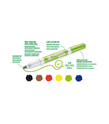 Marcadores Para Tela Carioca x 6