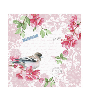 Servilletas 33 x 33 cm Sweet Bird