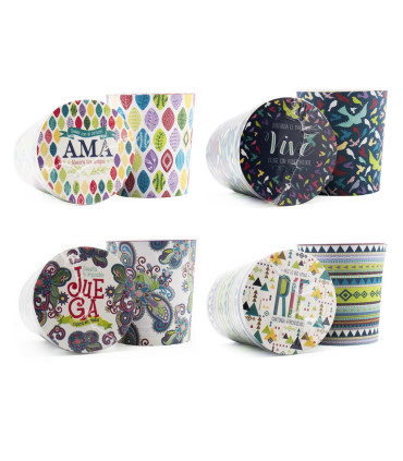 16 Paquetes de 2 Vasos Plásticos Simples Secretos