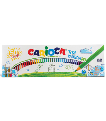 Lápices Tita Rainbow Set de Colores Carioca x 50